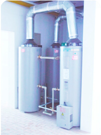 上海复旦艺术学院 采用“万凯”原装进口商用燃气热水器。